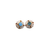 Marine Infused Gold Earrings